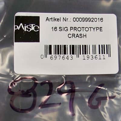 Paiste Signature Prototype 16" Crash Cymbal/Model # CY0009992016/New/833 Grams image 9