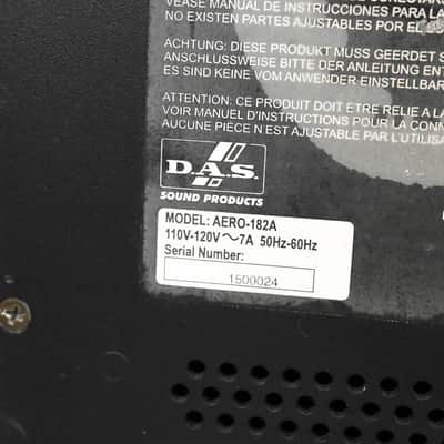 D.A.S. Aero 182A Line Array Series Subwoofer CG01QHV *ASK FOR SHIPPING* image 15