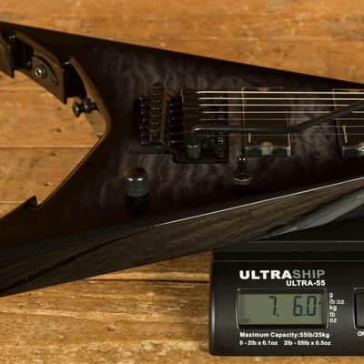 Jackson Pro Series Signature Corey Beaulieu King V KV7Q - Ebony - Transparent Black - 7-String image 9