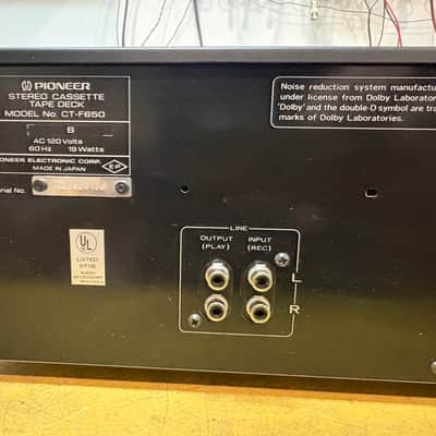 Pioneer CT-F650 4-Track Stereo Cassette Tape Deck 1979 - 1981 - Silver image 13