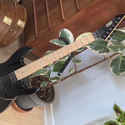ESP M-II 2008 Original Standard Series Black HH FR Floyd Rose Super Strat Custom Pickups MIJ Japan Mirage Guitar image 2