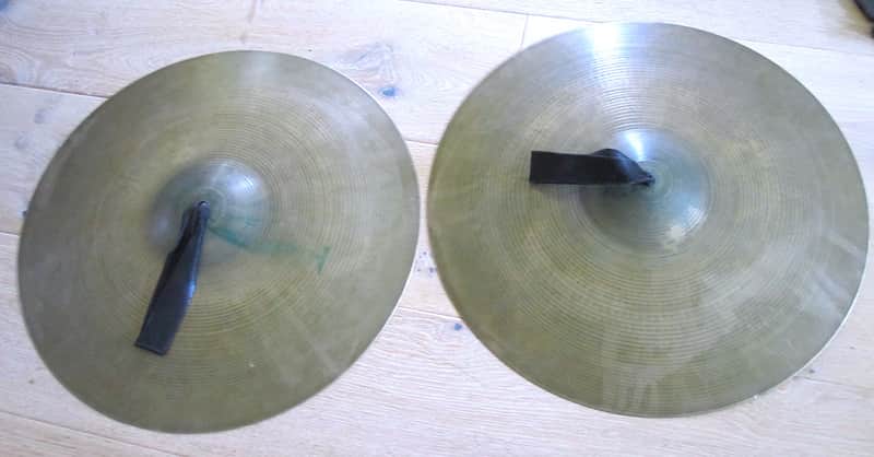 18" Sabian AA Concert Band Orchestra Crash Cymbals Pair with Straps image 1