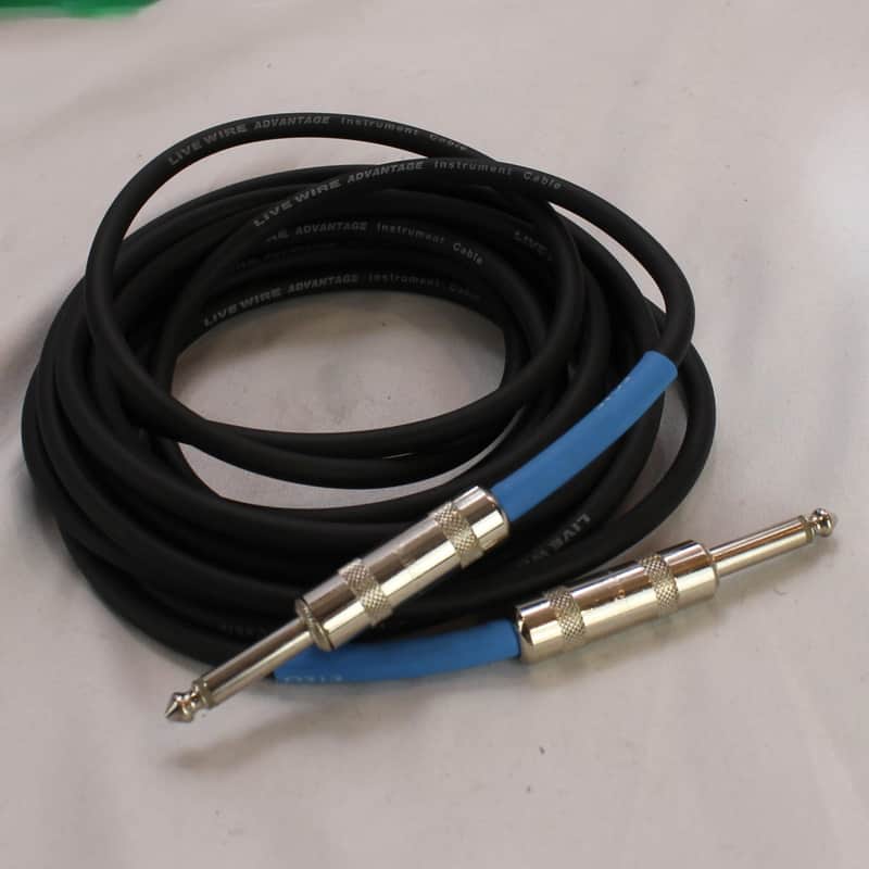 Livewire Instrument Cable ~15Ft Mono 1/4" Male to Mono 1/4" Male image 1