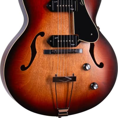 Godin 5th Avenue CW Kingpin II Hollowbody Electric Guitar, Rosewood Fingerboard, Vintage Burst image 1