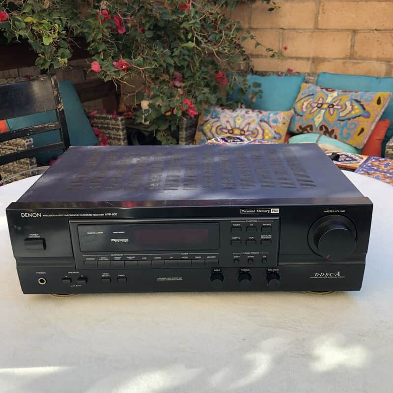 Vintage DENON AVR-600 AV Surround Or Ste Vintage DENON AVR-600 AV Surround Or Stereo Receiver W/ Phono Input Nice Sound! image 1
