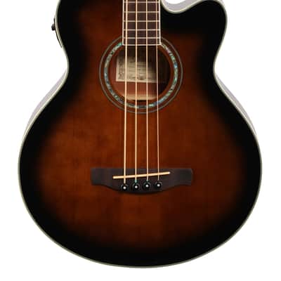 Ibanez AEB10E Acoustic Electric Bass Guitar Dark Violin Sunburst image 3