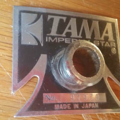 Tama Vintage IMPERIALSTAR Drum T Badge Made In Japan 70's 80's NICE !!!! image 9