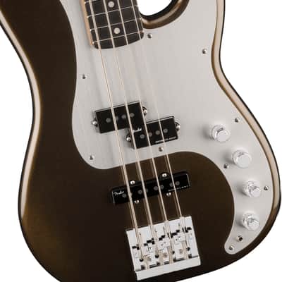 Fender American Ultra II Precision Bass Ebony Fingerboard - Texas Tea image 6