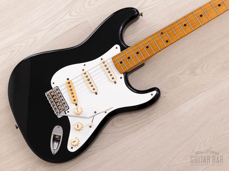 1983 Fender '57 Stratocaster JV ST57-85 Black w/ USA Fullerton Pickups, Japan MIJ Fujigen image 1