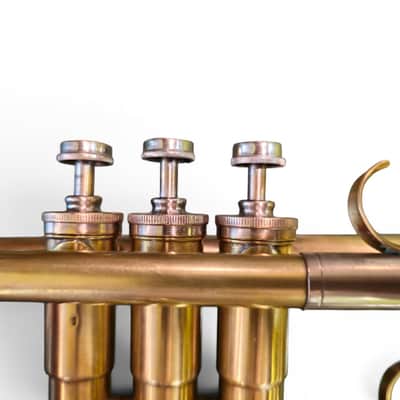 SVintage Soviet Bb Trumpet “Pompovaya Truba” No. 3461 — Moscow Musical Instrument Factory — 1970s — Brass & Silver Finish with Original Velvet Case image 9