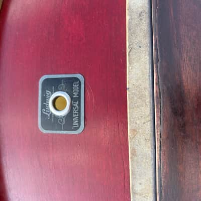Ludwig Pioneer Bass Drum 1920’s - Mahogany Red image 7