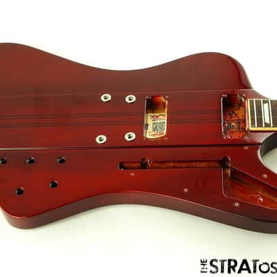 USED Epiphone Firebird BODY & NECK Guitar Parts Mahogany Wine Red image 2