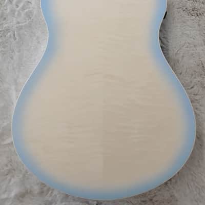 Ibanez AAM370M2E Advanced Auditorium Acoustic Electric Guitar, Antique White Ice image 2