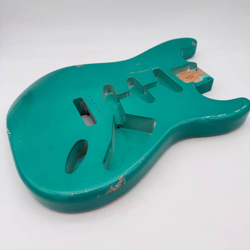 MJT Stratocaster Body Alder Relic Nitro Sherwood Green Metallic mjt5544 image 1