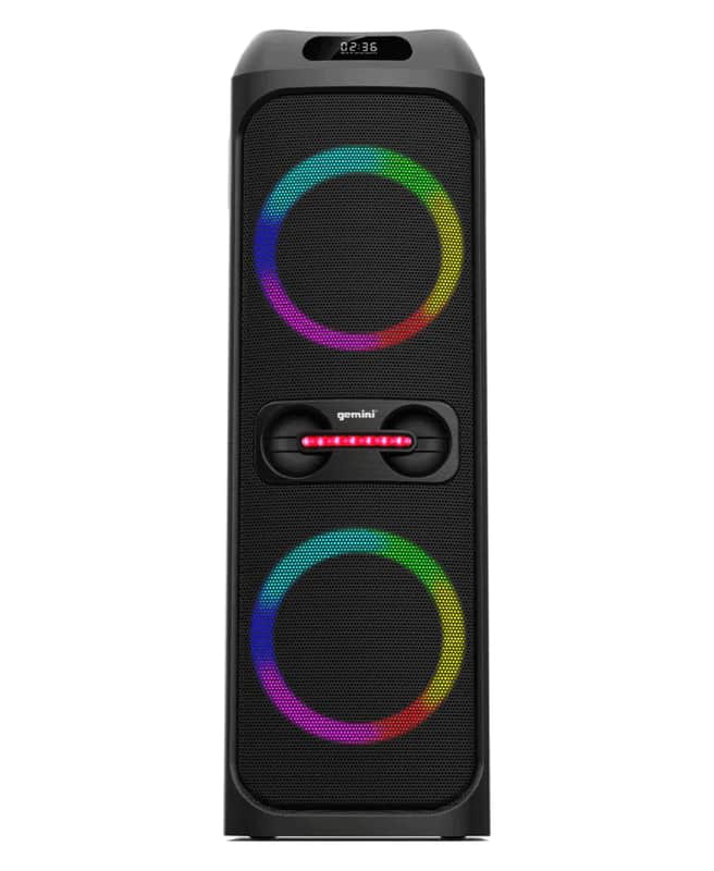 Gemini Sound GHK-2800 Bluetooth Speaker System with Led Party Lighting image 1