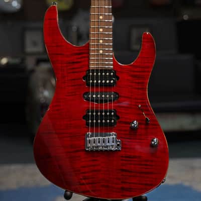 REDUCED! Suhr Custom Modern Flame Top Roasted Maple Neck Pau Ferro Fretboard Chili Pepper Red 71289 image 1