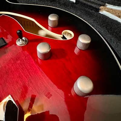 Ibanez Artcore AF75 2012 - Transparent Red Sunburst image 4