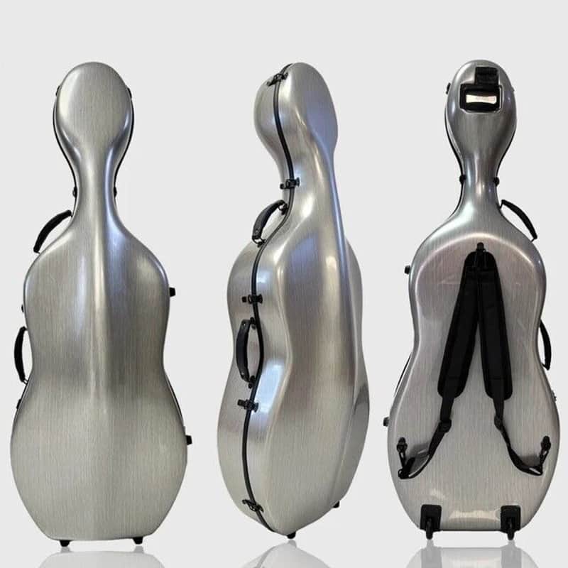 4/4 Cello Case Carbon Fiber Cello Box Carry for gray colour,free shipping image 1
