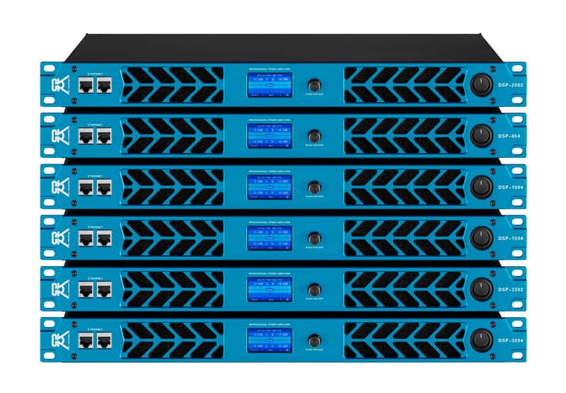 CVR Audio DSP-1504 BLUE Professional Power Amplifier 1500 Watts 4-ch 8-Ohms image 1