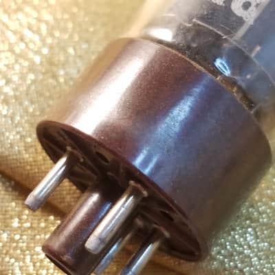Mullard 5AR4 tNOS AT1000 TESTED Vacuum Tube f32 Blackburn 4-notch plates BROWN BASE rare GZ34 Rectifier 1965 image 12