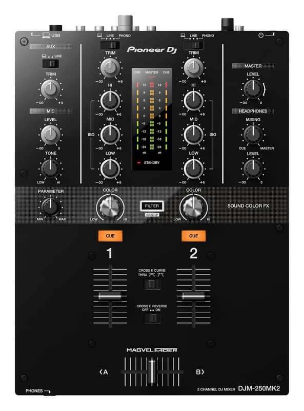 Pioneer DJM-250MK2 DJ 2 Channel Mixer image 1