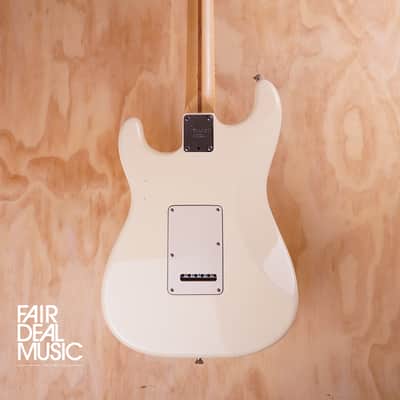 Fender American Standard Stratocaster HSS Electric Guitar in Olympic White, USED image 4