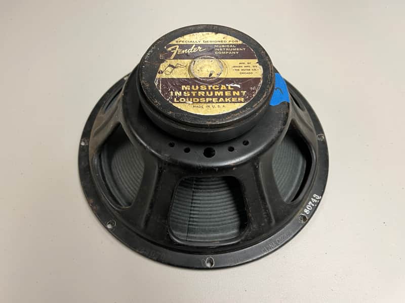 1967 Fender Jensen C12NA 12" Speaker Fender Label Recone 8 Ohms image 1