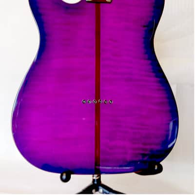 Firefly FFTH-BCPL-557 "Mad Cat" Pure Series Electric Guitar - Transparent Purple image 10