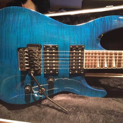 Jackson Soloist Archtop Pro 1990 Transparent blue image 5