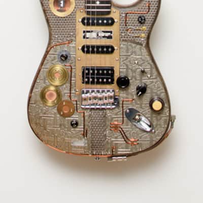 2015 Paoletti Stratospheric Steampunk Wine electric guitar custom handwound strat pickups image 3