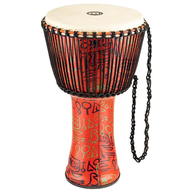 MEINL PADJ1-XL-G (Ziegenfell) Travel African Djembe 14 Zoll pharaohs script image 1