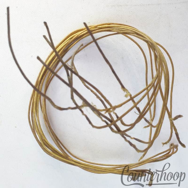 Ludwig 14" Catgut(Sheep)Natural Snare Drum Wires/12x Strands Vintage 10s Cat Gut image 1