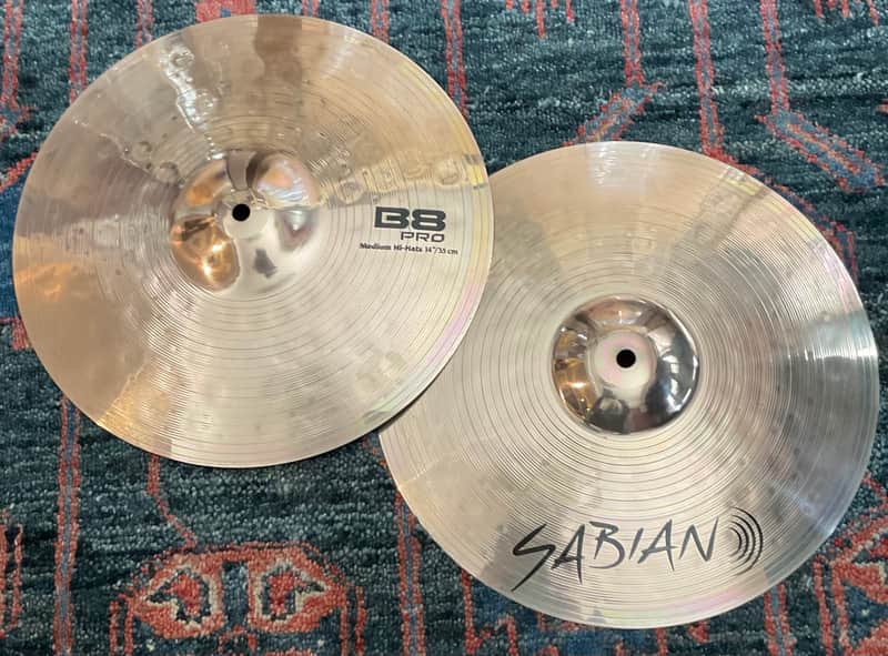 Sabian 14" B8 Pro Medium Hi-Hats image 1
