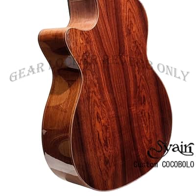 S.yairi Custom made solid sitka spruce & Cocobolo grand auditorium acoustic guitar Syairi image 5