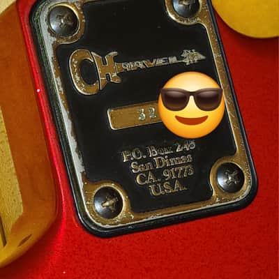 1984 San Dimas Charvel Red 1 owner Kahler HSS former V trem WOW image 12