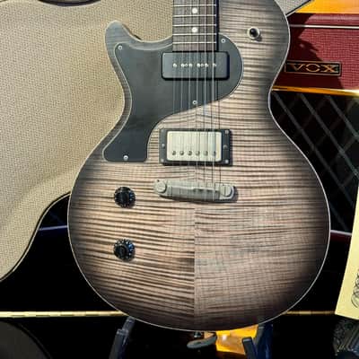 Nik Huber LEFT HANDED KRAUSTER II “ Custom Shop” KORINA & Super Flame Top 2016 Charcoal Black image 4