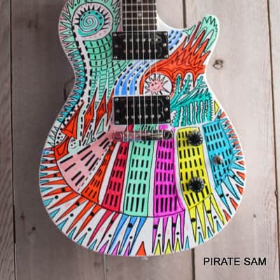 Gretsch  Custom art guitar  Ignite Jet Club HH  "  Hot Times in the City" " image 2
