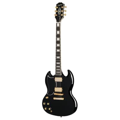Epiphone SG Custom Lefthand Ebony - Double Cut Models image 1