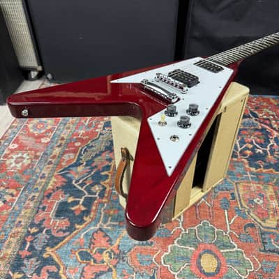 *Video* Gibson Yamano '67 Reissue Flying V Cherry Red - 1995 image 18