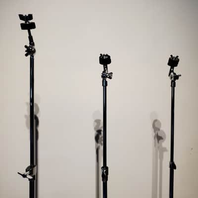 3 Vtg 1960's-1970's PEARL DRUM Cymbal Stands - For the Lightweight Player - Ultra Clean image 3