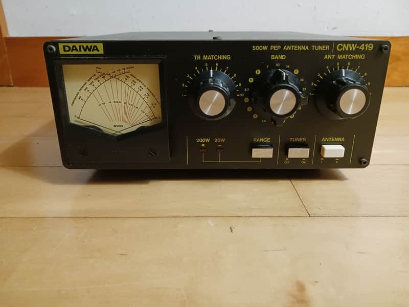 ダイワ　CNW-419 Daiwa CNW-419 200W WARC 1.8-30MHz Ham Radio Antenna Tuner complete