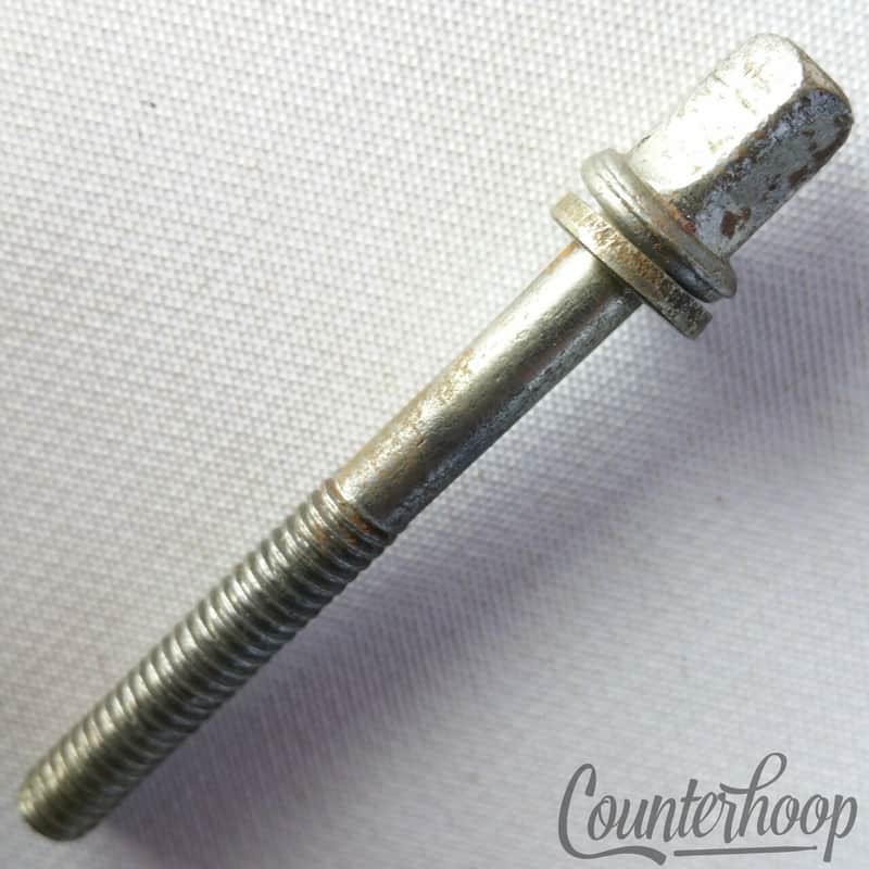 Ludwig/Leedy1 7/8"Tension T-Rod Snare/Tom Drum Nickel Vintage 40s-50s USA image 1