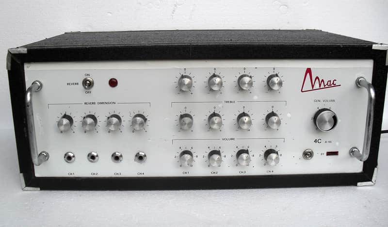 Vintage RARE MAC 4C A56 Tube amp 6 x EL84  Spring Reverb  Made in Italy  1970's image 1