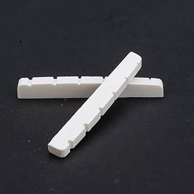 Immagine 42/43mm Bone Nut for Strat Tele Style Electric Guitar Replacement - 4