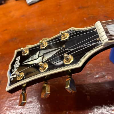 El Degas Les Paul Custom Set Neck 70s/80s - Black Made in Japan image 8