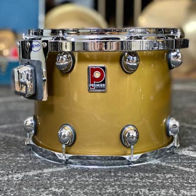 Premier Genista 10/12/14/22 Drum Kit Gold Lacquer - 1998 image 14