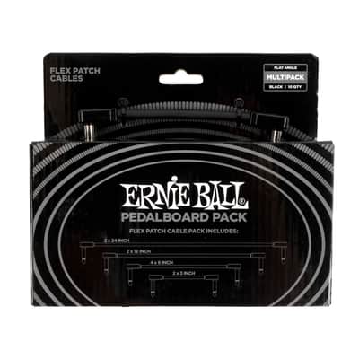 Ernie Ball 6462 Flex Patch Cable Black Multi-Pack image 1