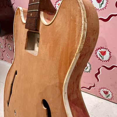 1966 Gibson EB-2 Bass Project Husk - Natural Finish image 7