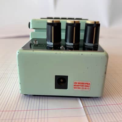 Boss EH-2 Enhancer (Silver Label) 1990 - 1998 - Light Blue in Very  Good Condition  in Box with  papers. image 5