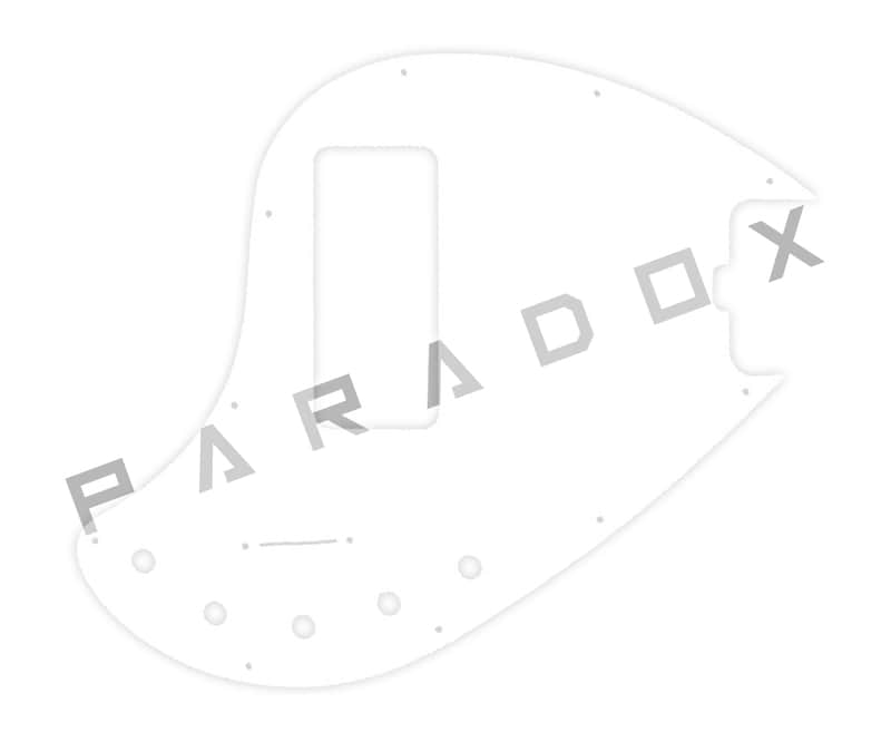 Custom Pickguard For 2001 - Present Made in America Ernie Ball Music Man StingRay 5 H with Piezo - Solid White .090" image 1